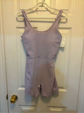 Girls' Lavender Sleeveless Romper Jumpsuit